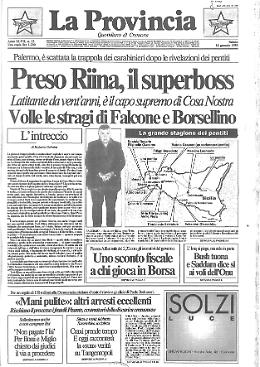 Preso Riina, il superboss