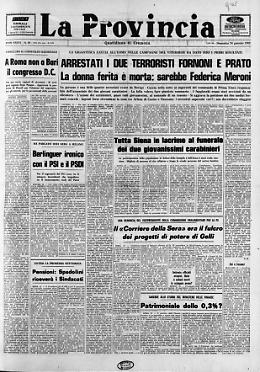 Arrestati i due terroristi Fornoni e Prato