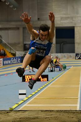 Salto in lungo, Dester campione italiano Promesse Indoor