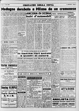 Modugno derubato a Milano da un cremonese