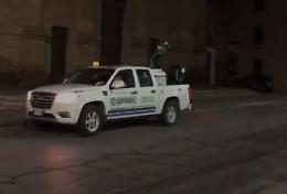 Coronavirus, a Piadena Drizzona strade sanificate nella notte