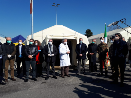 Coronavirus, operativo a Crema l'ospedale da campo