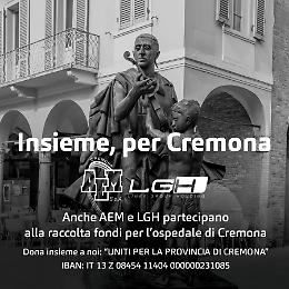 Aem Cremona e LGH sostengono Uniti per la provincia di Cremona