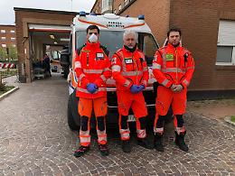 Coronavirus, anche i soccorritori della Padana Soccorso hanno osservato un minuto di silenzio