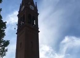 VIDEO A Monticelli elevazione musicale dal campanile di San Lorenzo martire