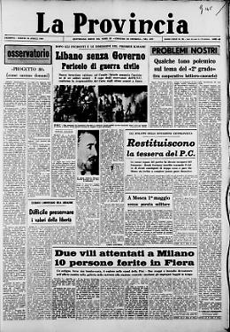 Due vili attentati a Milano