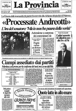 «Processate Andreotti»