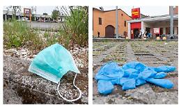Guanti e mascherine, inciviltà dopo l’uso
