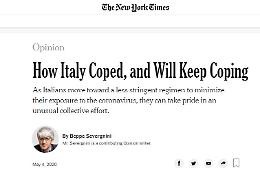 Il Coronavirus a Crema raccontato da Severgnini sul New York Times