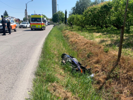 Moto fuori strada a San Giuliano, donna ferita