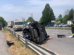 Monticelli, grave incidente sulla Padana Inferiore: un ferito grave
