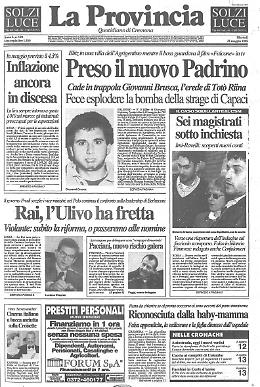 Cade in trappola Giovanni Brusca, l'erede di Totò Riina