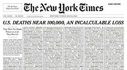 Virus Usa, sul New York Times 1.000 nomi di vittime
