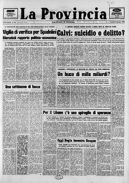 Calvi: suicidio o delitto?