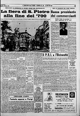 La fiera di S. Pietro alla fine del '700