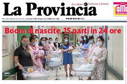 Dedica del ministro Bonetti ai 15 bimbi nati in città