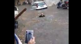Bomba d'acqua a Palermo, 2 vittime in auto sommersa