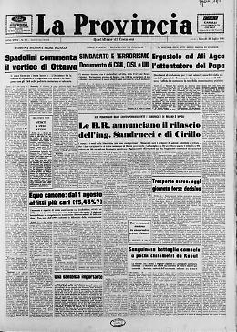 Ergastolo ad Ali Agca, attentatore del Papa