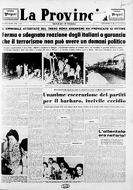 «Italicus»: attentato sul treno Roma-Brennero