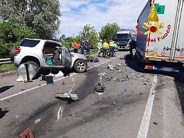 FOTO L'incidente mortale sulla Crema-Lodi