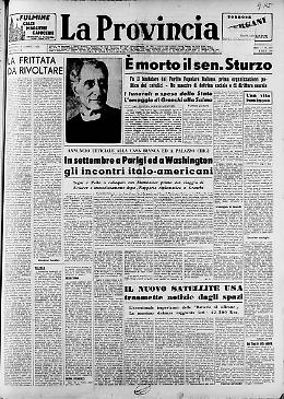 È morto il sen. Sturzo