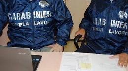 Controlli dei carabinieri, sanzione di 15 mila euro per lavoro nero