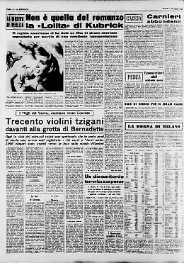 Trecento violini tzigani davanti alla grotta di Bernadette
