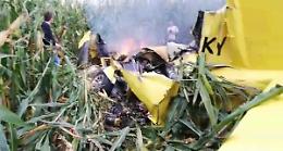 Aereo precipitato, ipotesi impatto in volo con paracadutista