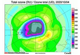 Il buco dell'ozono alla sua massima estensione