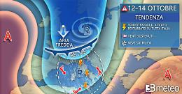 Dal weekend ancora maltempo, venti freddi e neve in montagna