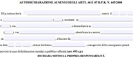 Ecco il modulo di autocertificazione