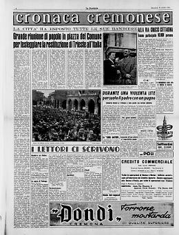 In piazza del Comune si festeggia la restituzione di Trieste all’Italia