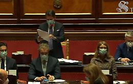 Il premier Conte in diretta dal Senato