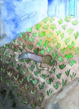 Il disegno di Sofia nel libro «L’Ickabog» di J.K. Rowling
