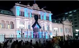 Il feretro di Maradona alla Casa Rosada