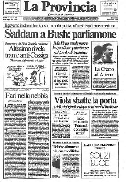 Saddam a Bush: parliamone
