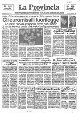Gli euromissili fuorilegge