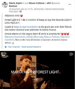 Forest Light di Marta Arpini tra i 3 vincitori di Keep an Eye the Records 2020