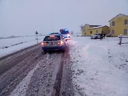 Nevicata abbondante, grande difficoltà sulle strade di città e territorio