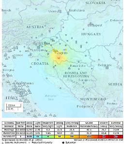 Scossa di magnitudo 6.4 in Croazia: avvertita nel Cremonese