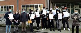 La fotogallery della consegna delle borse di studio al liceo Racchetti da Vinci