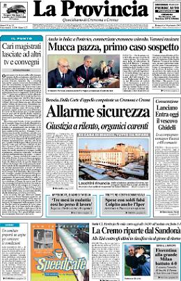 Mucca pazza, primo caso sospetto in Italia