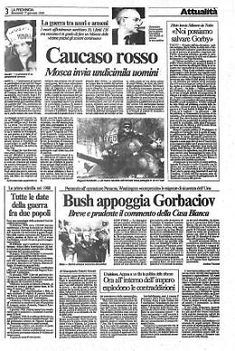 Caucaso rosso
Mosca invia undicimila uomini