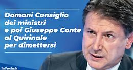 Domani Conte rassegna le dimissioni 
