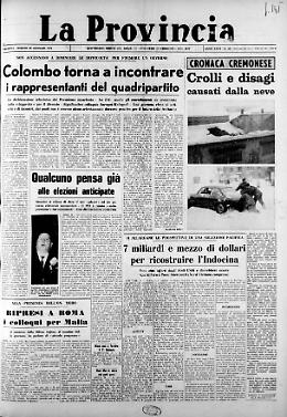 Nella morsa di un metro di neve