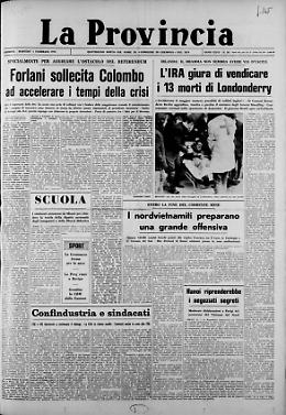 Irlanda: la Bloody Sunday