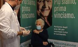 VIDEO Liliana Segre vaccinata al Fatebenefratelli di Milano