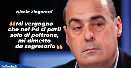 Zingaretti si dimette da segretario: "Nel Pd si parla solo di poltrone"