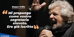 Grillo: "Mi propongo segretario del Pd"