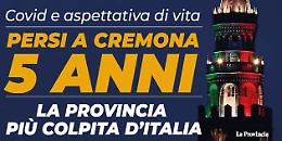 Covid e aspettativa di vita: persi a Cremona 5 anni